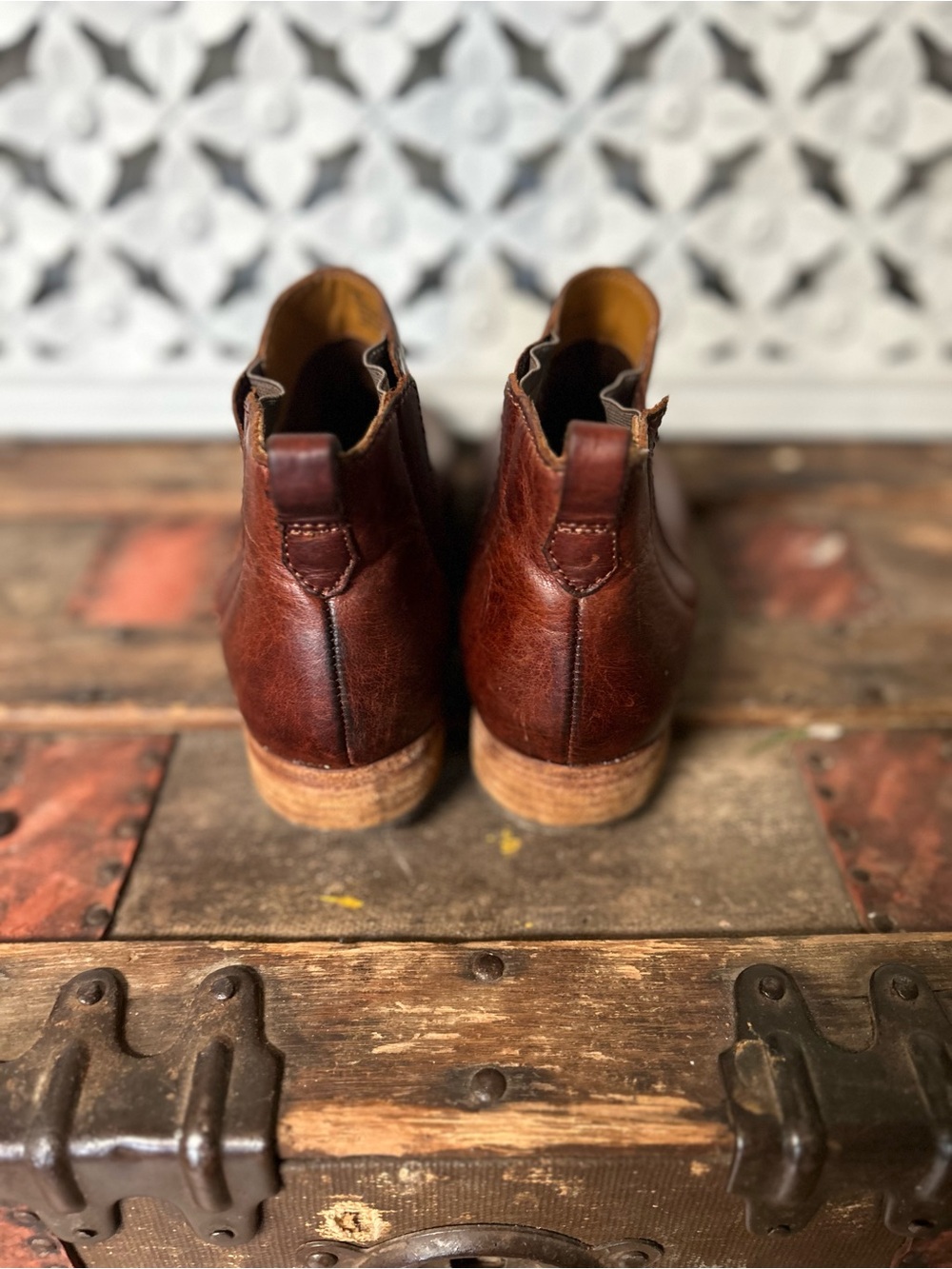 Kork-Ease Brown Leather Chelsea Ankle Boots - Picture 4 of 7